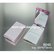 Caja compacta de lujo del polvo caso cosmético brillante del color 2014 nuevas cajas de empaquetado cosméticas que empaquetan el cosmético